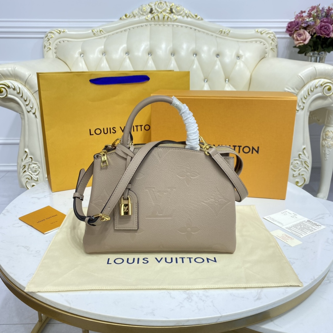 Louis Vuitton PETIT PALAIS Tote Bag Monogram Empreinte M58915 Cream